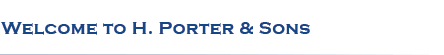 Welcome to H Porter & sons